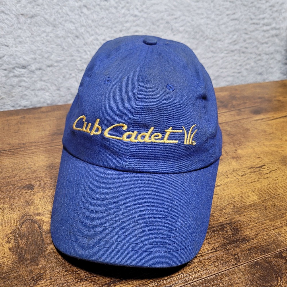 Cub Cadet Blue Hat Cap Adjustable Golfing Lawn Garden Tractor Equipment *